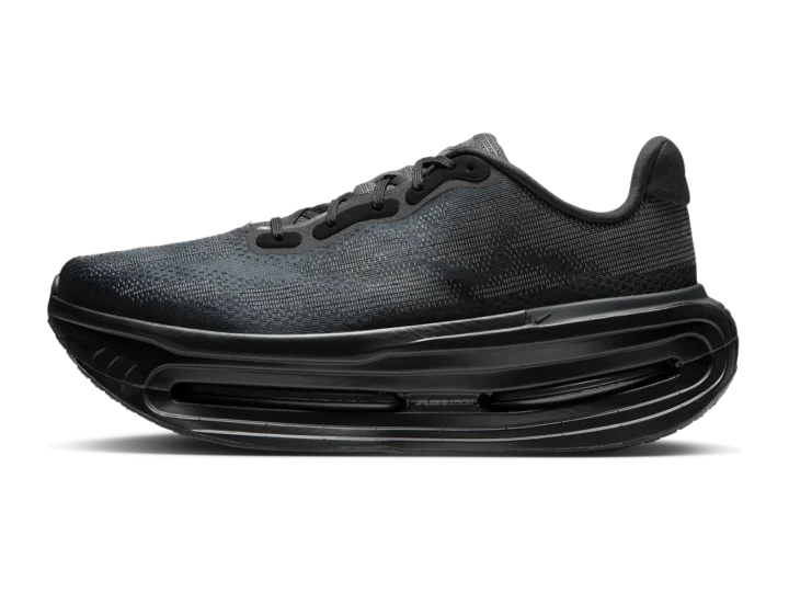 Nike Vomero Premium SP Skeleton, lateral side, black engineered mesh upper over a black ZoomX midsole with a visible Air Zoom window