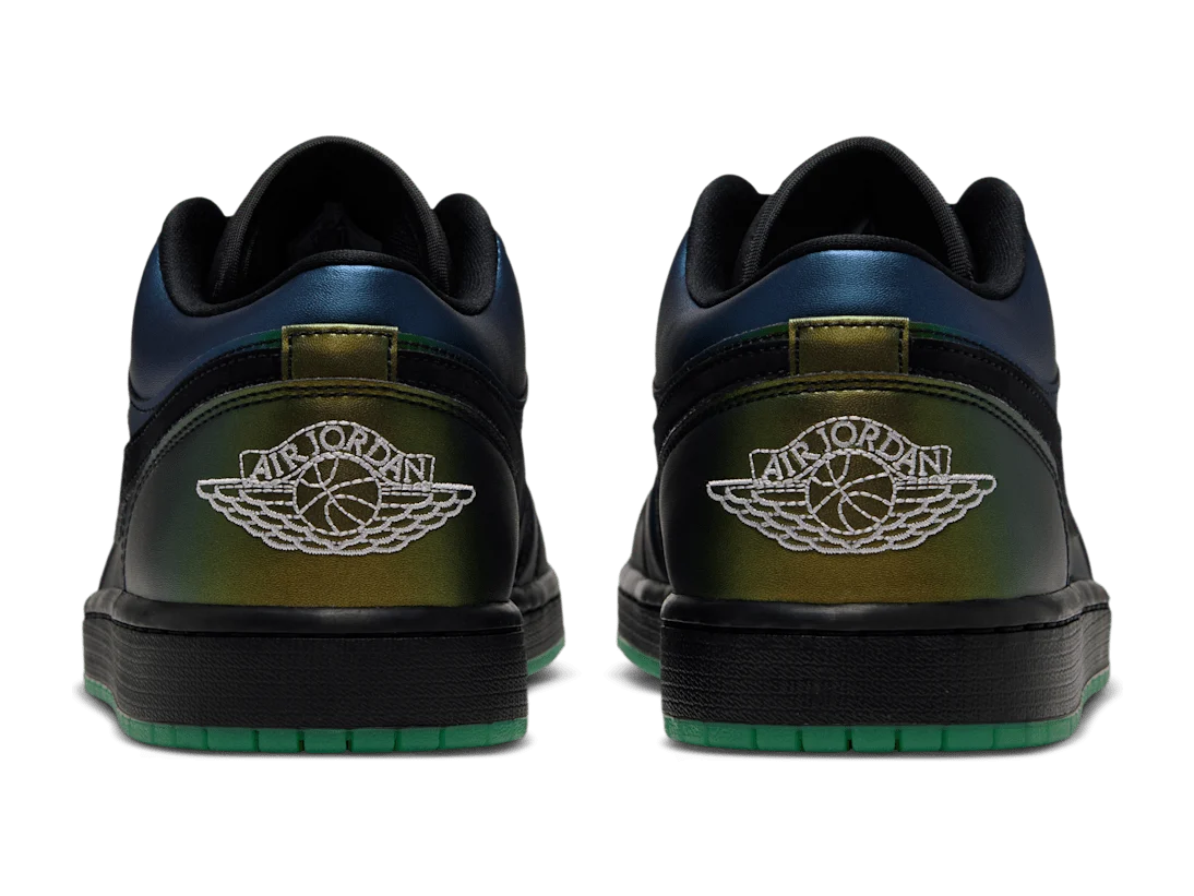 Air Jordan 1 Low SE Magic Ball heels with white stitched Wings logos