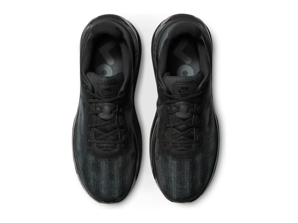 Nike Vomero Premium SP Skeleton pair seen from above, black laces and mesh upper